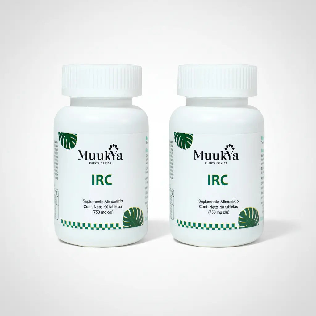 Muukya IRC 90c. 750mg. Kit de 2 Piezas. Suplemento natural.