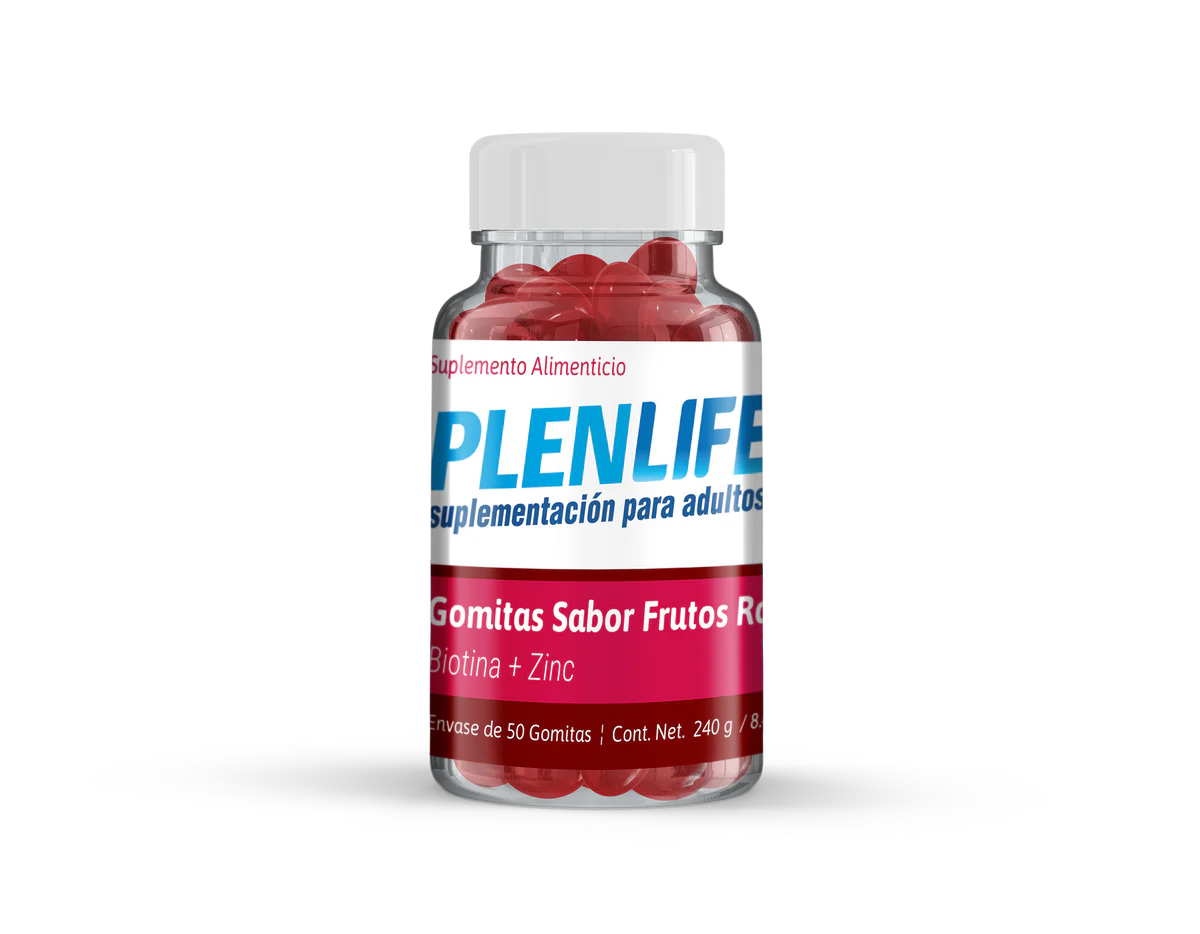 Plenlife Gomitas Sabor Frutos Rojos. Suplemento alimenticio. 50 gomitas