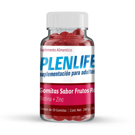Plenlife Gomitas Sabor Frutos Rojos. Suplemento alimenticio. 50 gomitas