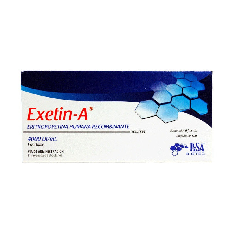 Eritropoyetina Solución 4000 UI Exetin-a