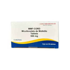 Micofenolato de Mofetilo 500 mg caja 50 Tabletas
