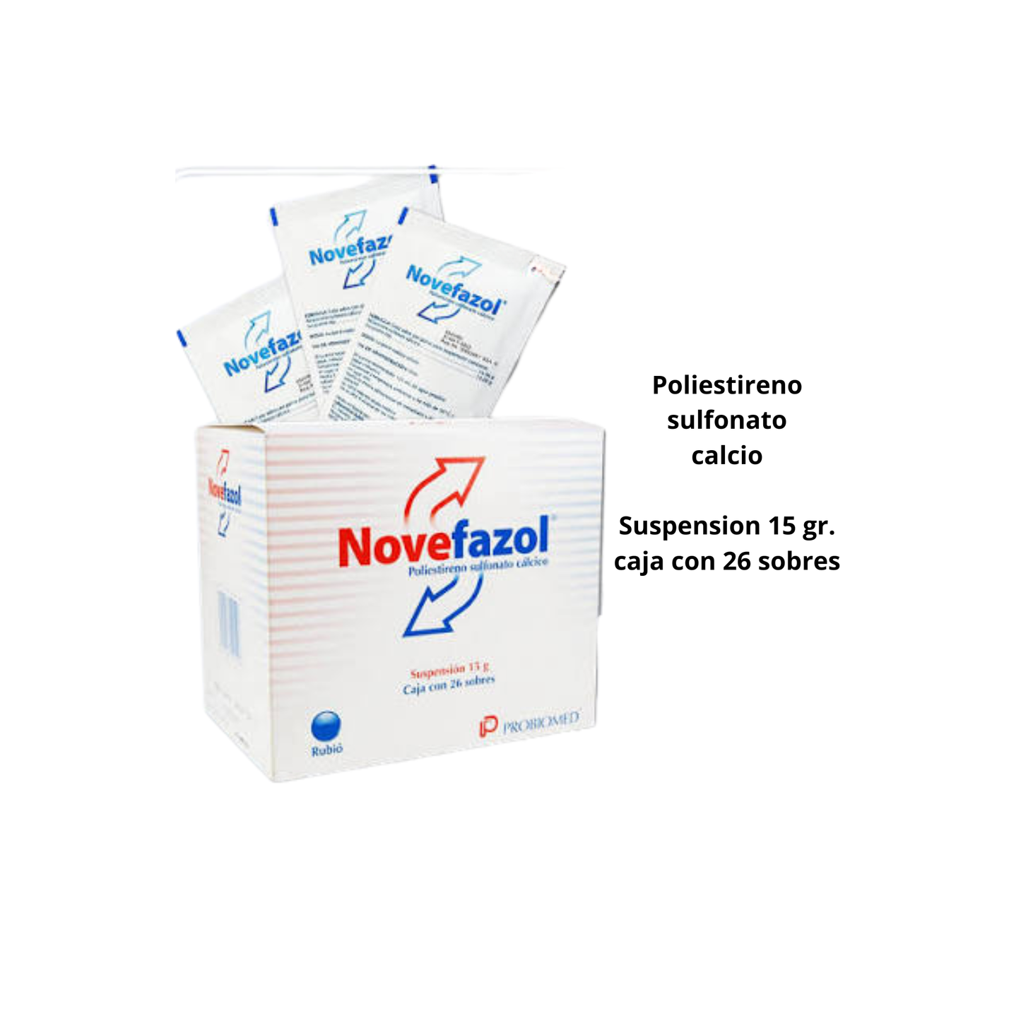 Novefazol 15 gr. caja con  26 sobres