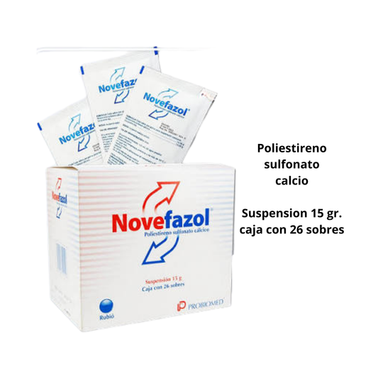 Novefazol 15 gr. caja con  26 sobres