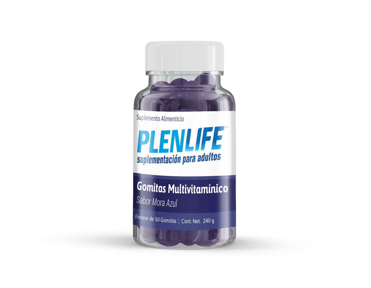 Plenlife Gomitas Sabor Mora. Suplemento alimenticio. 50 gomitas