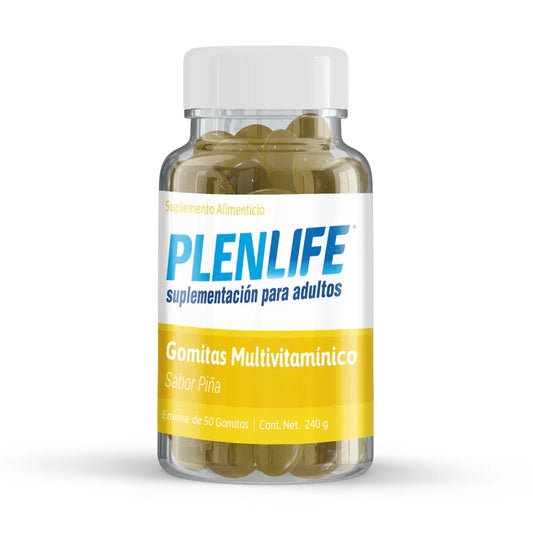 Plenlife Gomitas Sabor Piña. Suplemento alimenticio. 50 gomitas