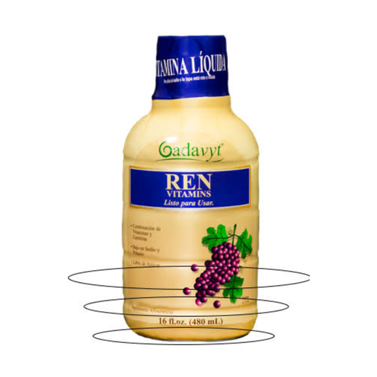 Gadavyt Renal Vitamin Liquid 16 Oz (480 Ml) Sabor Uva