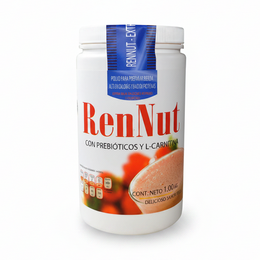 Malteada En Polvo Rennut Sabor Fresa 1kg. Desacf Biotec